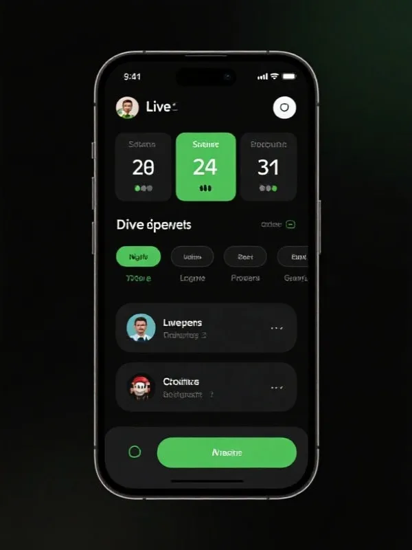 球速体育 App Interface